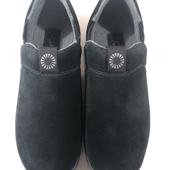 Ugg Hanz slipper suede upper black men’s size 11 - Picture 4 of 7